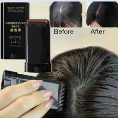 Instant Root Touch-Up Hair Color Comb Stick – Waterproof Gray Coverage for Black & Brown Hair